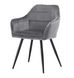 Стул Vetro Mebel М-62 серый+черный (M-62-grey-velvet/ black) 1690357717 фото 1