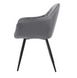 Стул Vetro Mebel М-62 серый+черный (M-62-grey-velvet/ black) 1690357717 фото 2