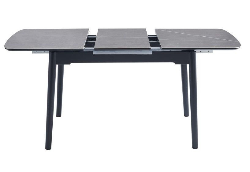 Стол Vetro Mebel ТМ-76 Петра грей+черный (TM-76-petra-grey/ black) 1683416021 фото