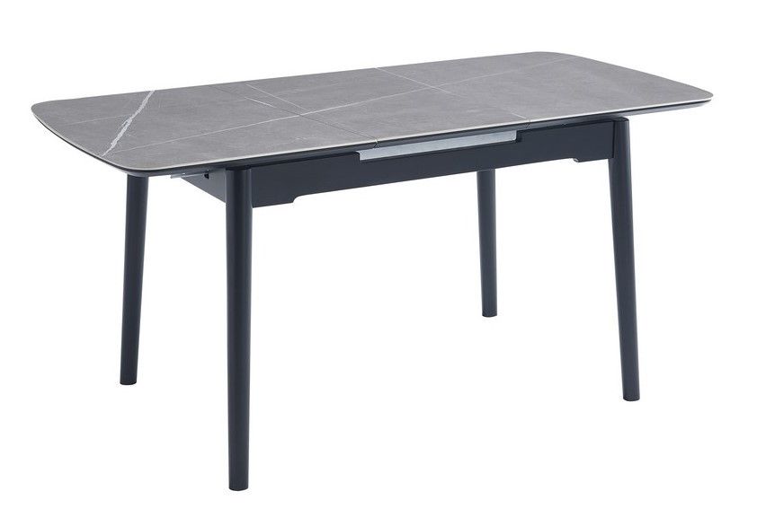 Стол Vetro Mebel ТМ-76 Петра грей+черный (TM-76-petra-grey/ black) 1683416021 фото