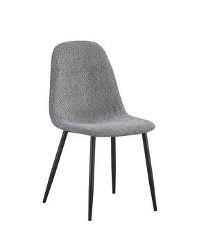 Стул Vetro Mebel N-160 Серый букле (N-160-grey-boucle/black) 2324462372 фото