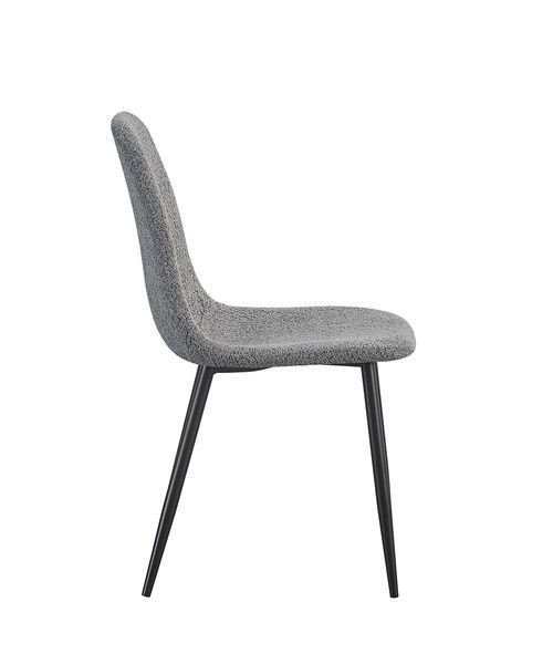 Стілець Vetro Mebel N-160 Сірий букле (N-160-grey-boucle/black) 2324462372 фото