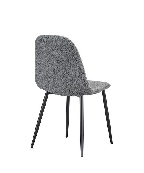Стілець Vetro Mebel N-160 Сірий букле (N-160-grey-boucle/black) 2324462372 фото