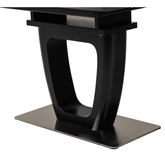 Стол Vetro Mebel ТМL-860-1 черный оникс+черный (TML-860-1-black-onix/ black) 1682639454 фото