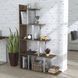 Стелаж Loft Design L-160 Сріблястий/Горіх Модена 2077996301 фото 1