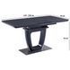 Стол Vetro Mebel ТМL-860-1 черный оникс+черный (TML-860-1-black-onix/ black) 1682639454 фото 3
