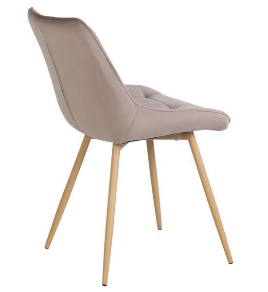 Стул Vetro Mebel N-45 Капучино велюр ножки дуб (N-45-cappuccino-velvet/oak) 2475507480 фото