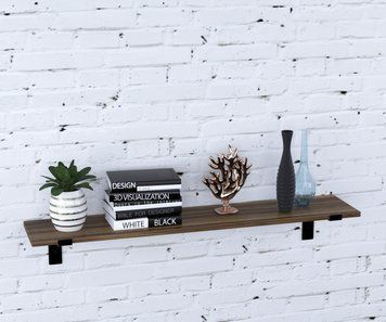 Полиця Loft Design Z-100-18 Чорний/Горіх Модена 11114z-100180304 фото