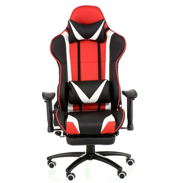 Крісло Special4You ExtremeRace black/red/white with footrest 1641877739 фото