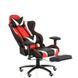 Крісло Special4You ExtremeRace black/red/white with footrest 1641877739 фото 4