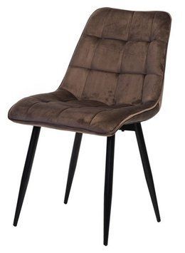Стілець Vetro Mebel N-46 коричневий + чорний (N-46-brown-velvet/ black) 1692190890 фото