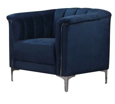 Кресло Vetro Mebel Джованни (Giovanni-indigo-velvet-armchair) 1462723008 фото