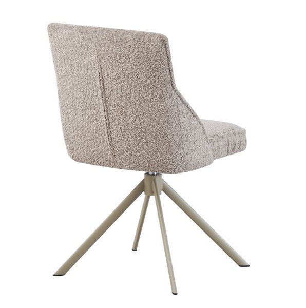Стул Vetro Mebel R-168 поворотный Жемчужный тауп ножки капучино (R-168-pearly-taupe/cappuc) 2559018079 фото