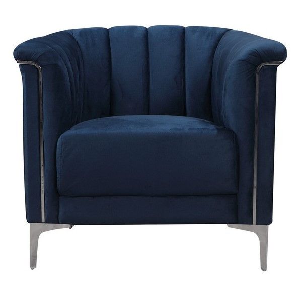 Крісло Vetro Mebel Джованні (Giovanni-indigo-velvet-armchair) 1462723008 фото