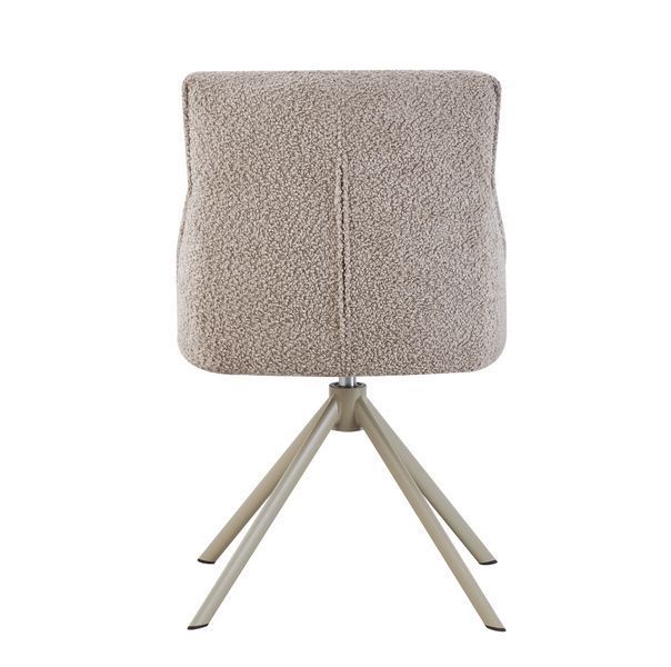 Стул Vetro Mebel R-168 поворотный Жемчужный тауп ножки капучино (R-168-pearly-taupe/cappuc) 2559018079 фото