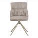 Стул Vetro Mebel R-168 поворотный Жемчужный тауп ножки капучино (R-168-pearly-taupe/cappuc) 2559018079 фото 5