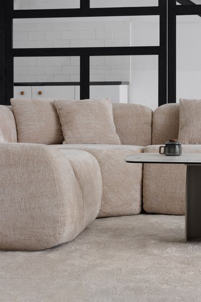 Бескаркасний модульний диван Vetro Mebel Дакота перлинний беж (Dakota-sofa-pearl-beige) 3041933424 фото