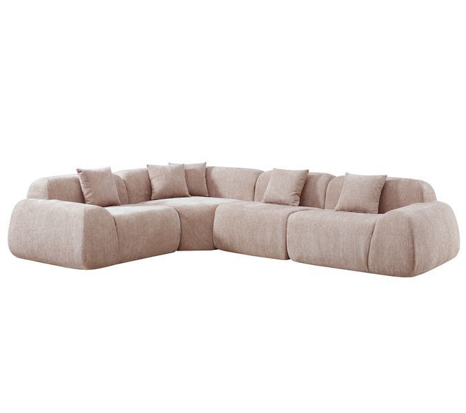 Бескаркасний модульний диван Vetro Mebel Дакота перлинний беж (Dakota-sofa-pearl-beige) 3041933424 фото