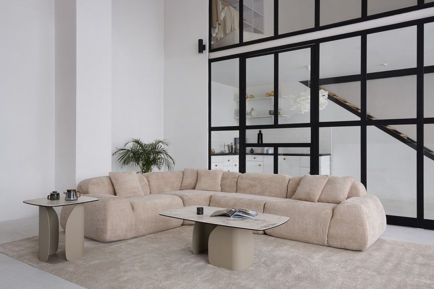 Бескаркасний модульний диван Vetro Mebel Дакота перлинний беж (Dakota-sofa-pearl-beige) 3041933424 фото