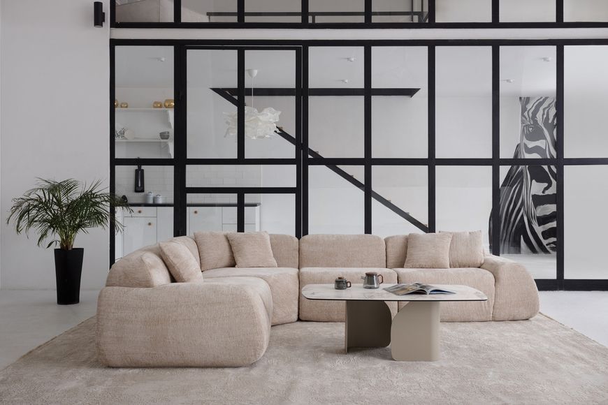 Бескаркасний модульний диван Vetro Mebel Дакота перлинний беж (Dakota-sofa-pearl-beige) 3041933424 фото