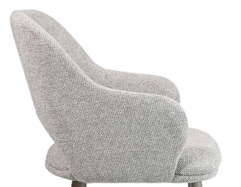 Стілець Vetro Mebel M-234 Натуральний льон ніжки капучіно (M-234-dark-grey/black) 2559091794 фото
