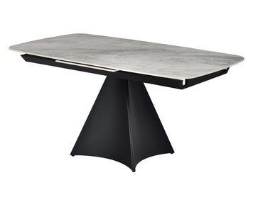 Стіл Vetro Mebel ТМL-879 (Уго) ребекка грей + чорний (TML-879-ugo-rebeka-grey/black) 1904960922 фото