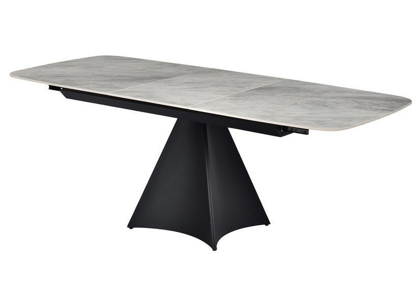 Стіл Vetro Mebel ТМL-879 (Уго) ребекка грей + чорний (TML-879-ugo-rebeka-grey/black) 1904960922 фото