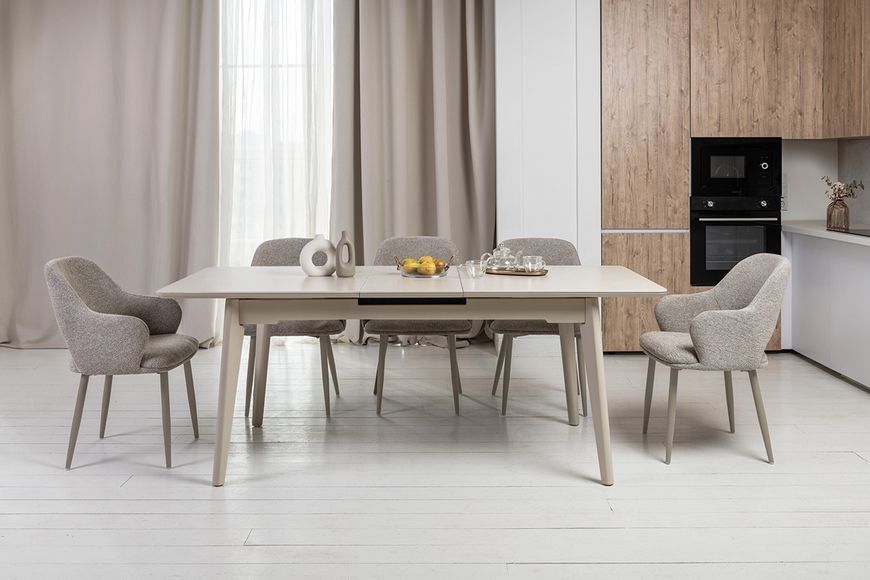Стул Vetro Mebel M-234 Натуральный Лен, ножки капучиное (M-234-natural-linen/cappu) 2560612125 фото