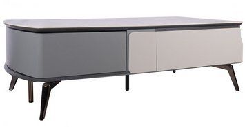 Стол журнальный Vetro Mebel Бергамо калакатта мрамор + черный (Bergamo-calacatta-marble-coffee-table) 1500440595 фото
