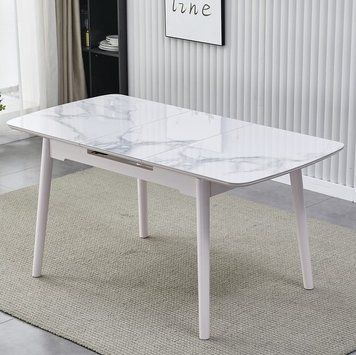 Стіл Vetro Mebel ТМ-76 Вайт клауд + рожевий блаш (TM-76-petra-grey/ black) 2141703330 фото