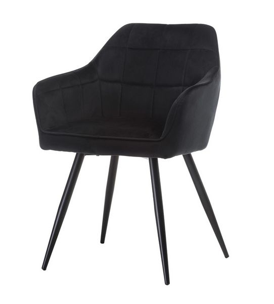 Стул Vetro Mebel М-62 черный + черный (M-62-black-velvet/ black) 1690358603 фото