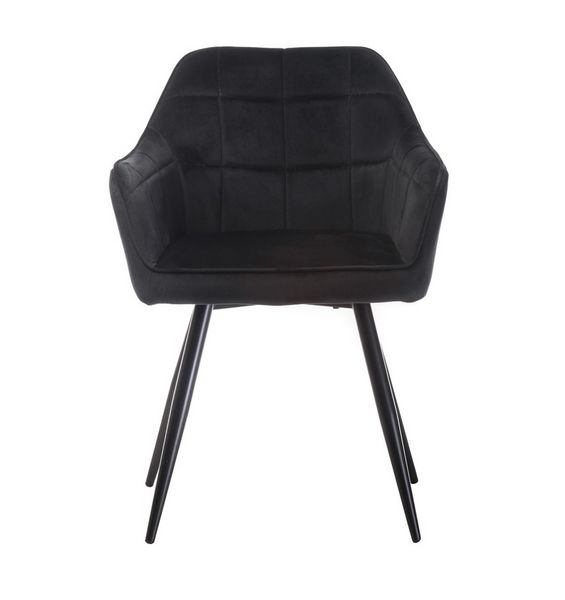 Стул Vetro Mebel М-62 черный + черный (M-62-black-velvet/ black) 1690358603 фото