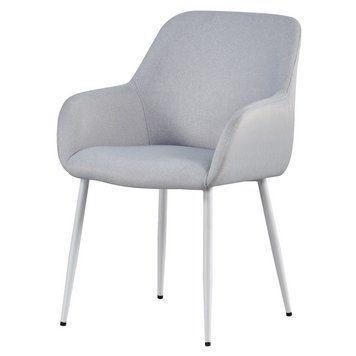 Стілець Vetro Mebel M-220 Устричний Мохер, ніжки білі (M-220-oyster/white) 2467801448 фото
