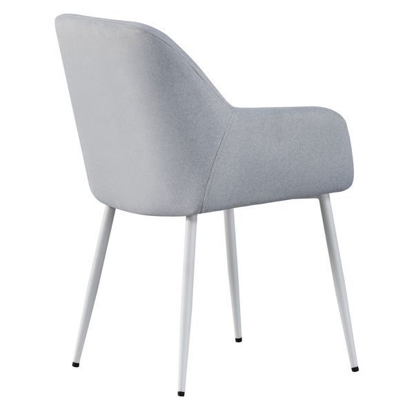 Стул Vetro Mebel M-220 Устричный Мохер, ножки белые (M-220-oyster/white) 2467801448 фото