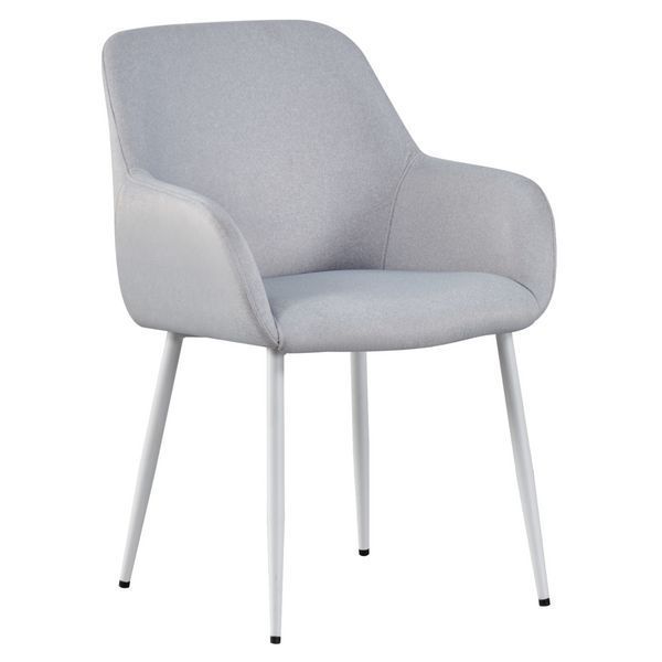 Стул Vetro Mebel M-220 Устричный Мохер, ножки белые (M-220-oyster/white) 2467801448 фото