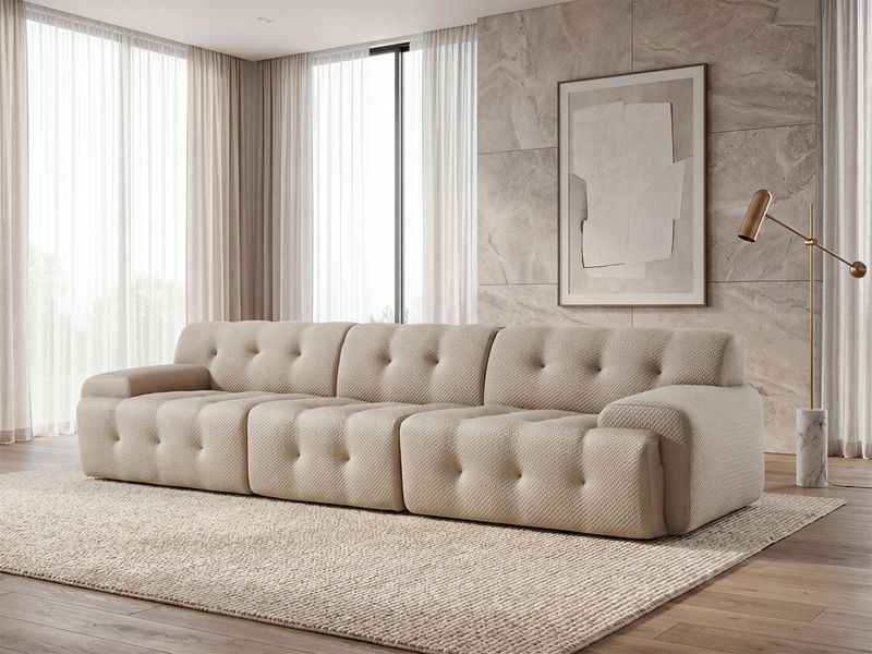 Безкаркасний модульний диван Орегон Бежевий (Oregon-sofa-beige) 3042083696 фото