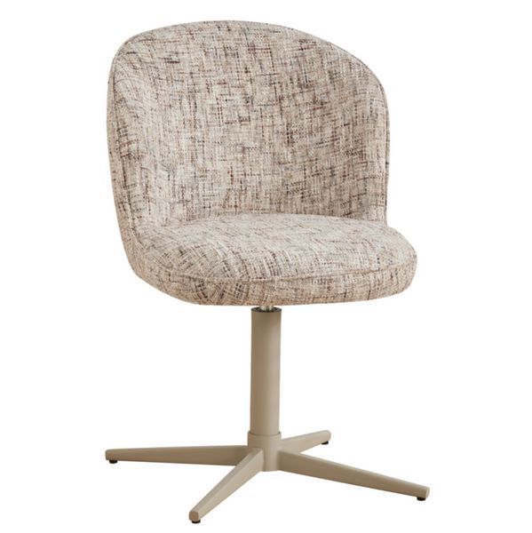Стілець Vetro Mebel R-175 поворотний Карамельний ніжки капучіно (R-175-caramel-tweed/cappu) 2564612846 фото