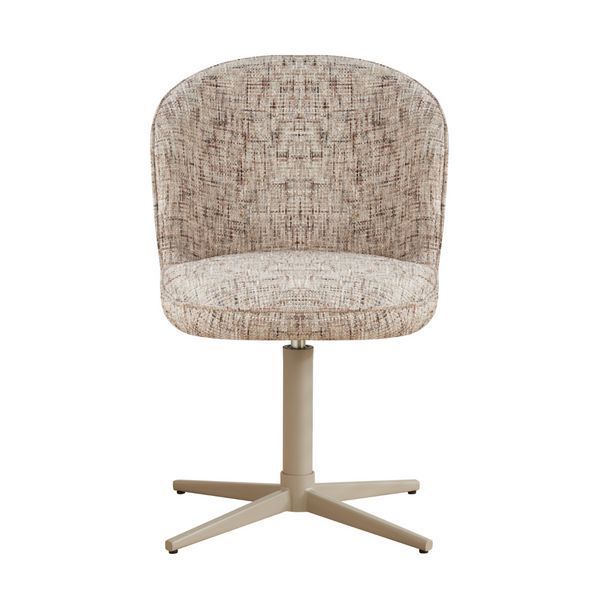 Стілець Vetro Mebel R-175 поворотний Карамельний ніжки капучіно (R-175-caramel-tweed/cappu) 2564612846 фото