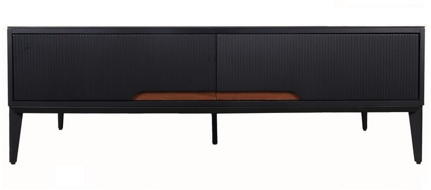 Стол журнальный Vetro Mebel Палермо черный оникс+черный (Palermo-black-onix-coffee-table) 1500432881 фото