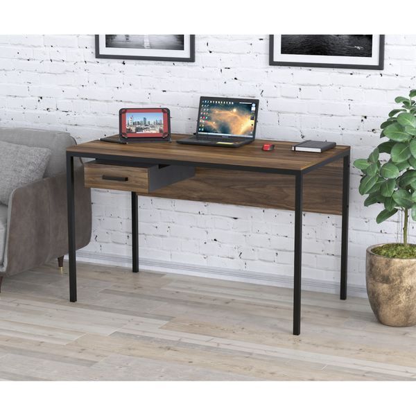 Стол Loft Design L-2p с одним подвесным ящиком Орех Модена 2076671357 фото