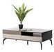Стол журнальный Vetro Mebel Лацио бланко мрамор + черный (Lacio-blanco-marble-coffee-table) 1744279262 фото 1