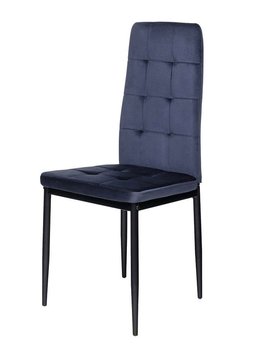 Стул Vetro Mebel N-66-2 индиго+черный (N-66-2-indigo-velvet) 1744224916 фото