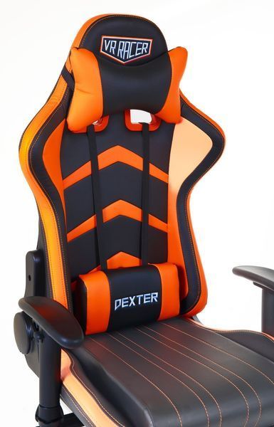 Кресло AMF VR Racer Dexter Megatron Черно-оранжевый (553506) 1950329806 фото