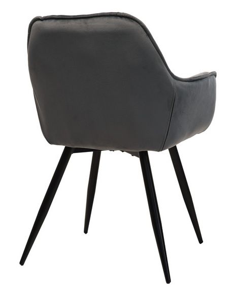 Стул Vetro Mebel М-65 серый+черный (M-65-grey-velvet/ black) 1692152093 фото