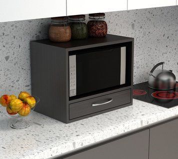 Полка Gamma Style ПМД-2 цвет Дуб Венге (для микроволновки настольная) 2829640416 фото