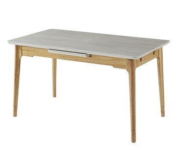 Стол VetroMebel TM-89 Травертин матовый и дуб (TM-89-travertin/oak) 2325467994 фото