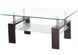 Стол Vetro Mebel C-107-2 прозрачный+венге (C-107-2-wenge) 1689851684 фото 2
